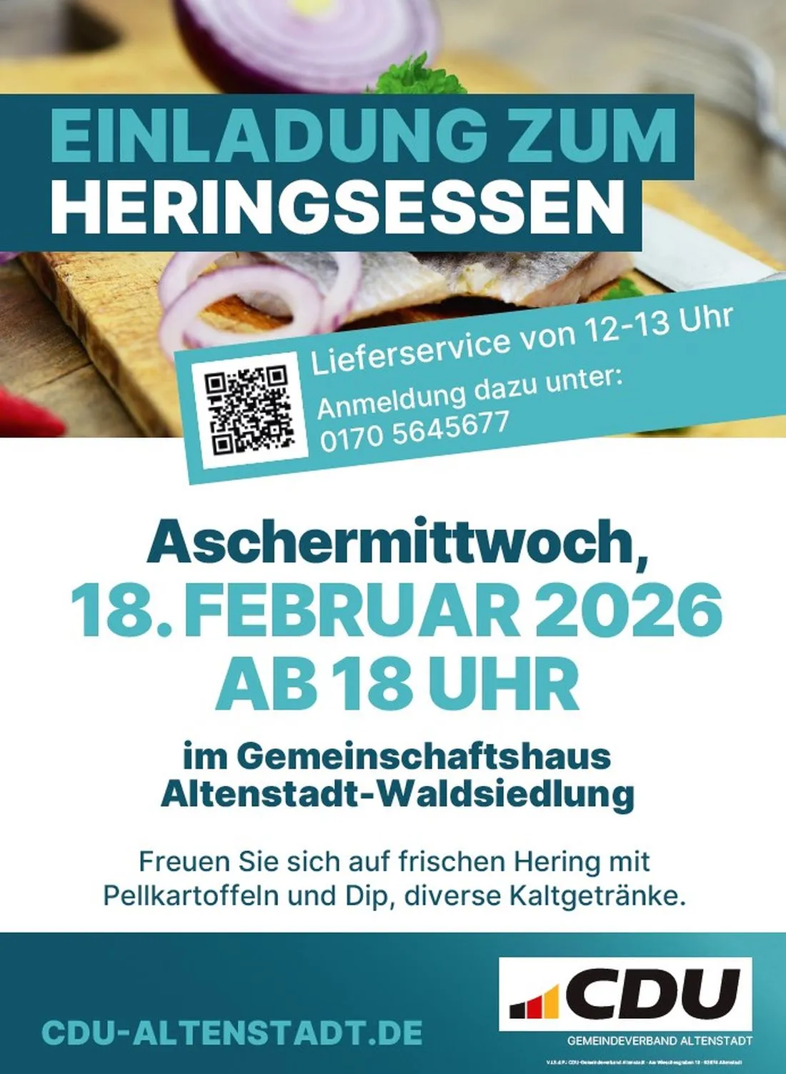 Traditionelles Heringsessen der CDU AG
