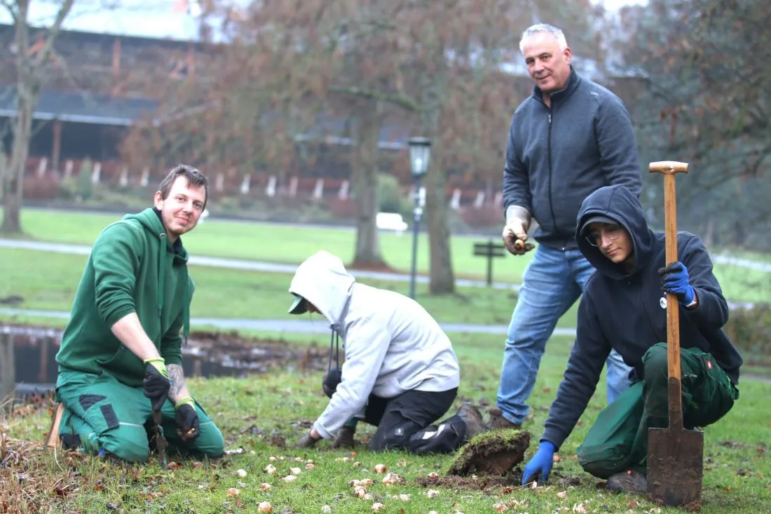 Azubis pflanzen 5000 Blumenzwiebeln AG